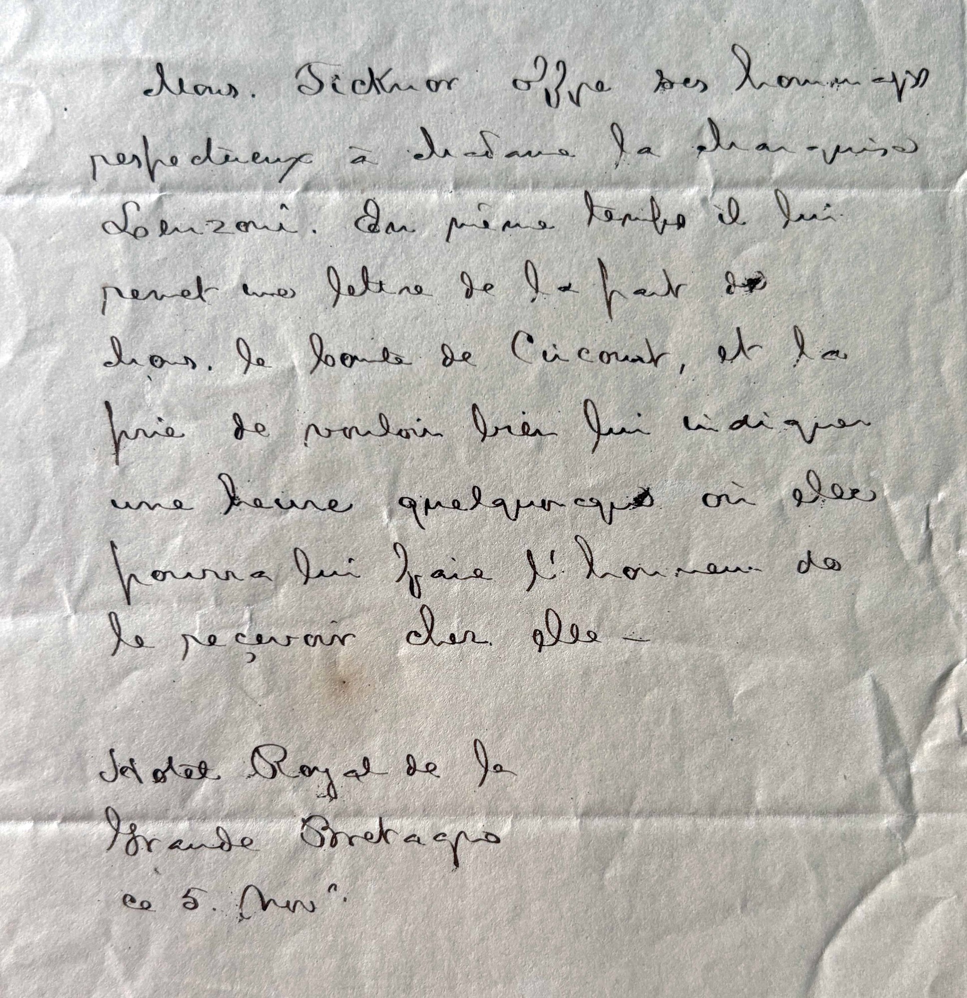 George] Ticknor sua lettera